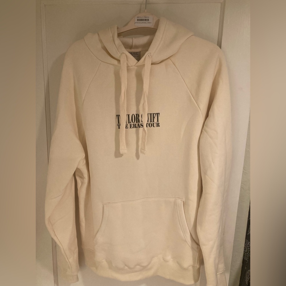 Cream Taylor Swift eras tour hooded sweatshirt